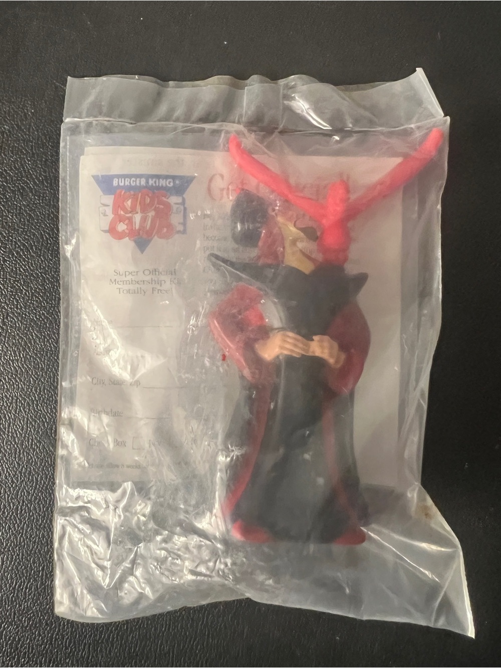 Vintage Disney Aladdin Jafar & Lago Kids Club Toy by Burger King 1992 SEALED